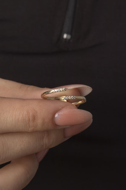 14ct Gold Tina Ray Ring-2