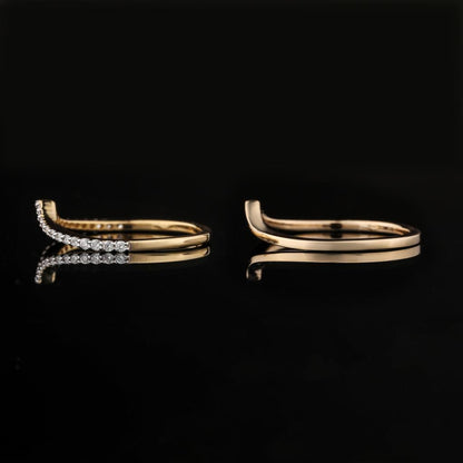Quinn Wishbone Ring Pair