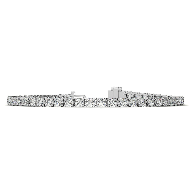 6.00 CTW AGI Certified Lab Grown Diamond Tennis Bracelet – 14K White Gold Overlay-1